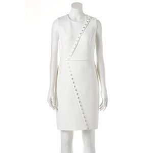 White Apt. 9 Grommet Sheath Dress Size 0